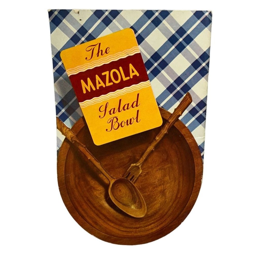 Mazola Salad Bowl Vintage Recipe Booklet 1938 Salad Oil Cookbook